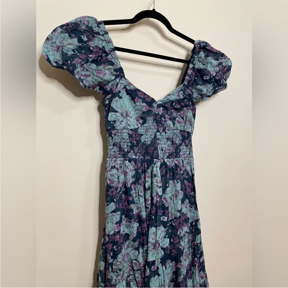 Free People Sundrenched Dress in Emerald Combo - Picture 11 of 13